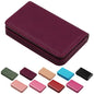 Business Credit Card Holders, Magnetic Sealing Anti Drop, PU Leather Debit Card Protector Organizer Case (Maroon Red) - color: Maroon Red