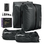 TPU Vacuum Bag for Travel, 70D Nylon Reusable Compression Bag with IP67 Waterproof Zipper, Compression Packing Cubes for Clothing(Gray-2 PCS + PUMP) - color: Gray-2 Pcs + PUMP