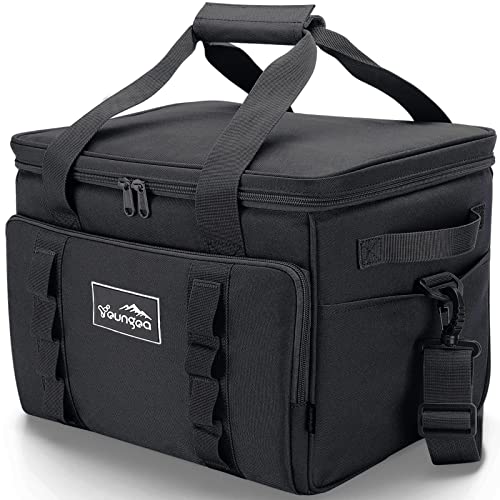 Cooler Bag 48-Can Insulated Leakproof Soft Cooler Large Collapsible Portable Travel Cooler Bags 32L for Picnic, Waterproof Soft Ice Chest for Camping, Beach, Fishing, Outdoor - 32 Quart - color: Black