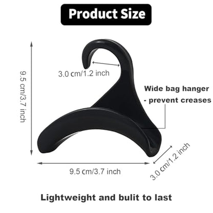 10 Pcs Purse Hanger Hook Purse Organizer Insert Hanger Holder Handbags Backpacks Arch Hook for Closet Home Storage(Black) - size: Black(10pcs)