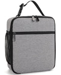 Lunch Box for Women Men Adult Insulated Lunch Bag Women Men Small Reusable Lunchbox for Work Picnic Travel (Gray) - color: Gray