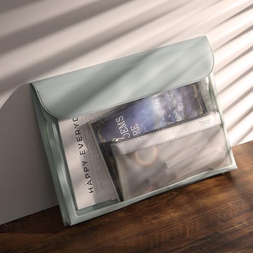Mr. Pen- File Folder, Blue Plastic File Folders Letter Size, Document Folder - color: Blue