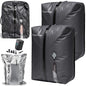 Black Voyage Reusable Vacuum Compression Travel Bag for Carry-On Suitcase and Backpack, Recycled IPX8 Waterproof Space Saver Vacpack (2-Pack, 18L - Pump Included) - color: Gray 18L (2-Pack), size: 18L (Air Pump Included)