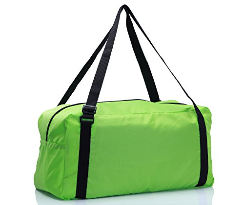 Foldable Travel Duffel Bag For Women & Men Luggage Great for Gym (Green) - color: Green, size: 30L