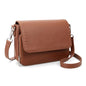 befen Genuine Leather Crossbody Bags for Women Medium Purse with Built in RFID Wallet Womens Soft Cross Body Purse - color: Brown