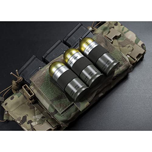 WYNEX Tactical Bag Insert Elastic Holder, Modular Elastic Loop Panel Hook and Loop Organizer Pouch Insert Attachment with Hook Backed Fastener for Backpack Accessories - color: Black