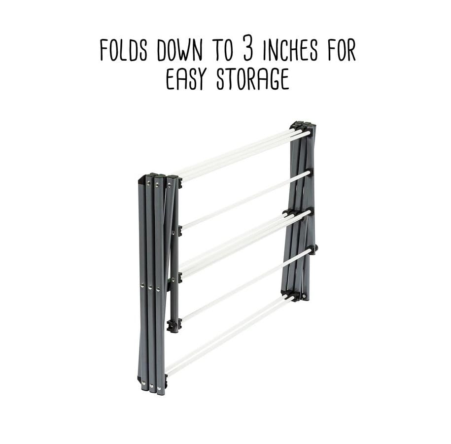 Honey-Can-Do Collapsible Clothes Drying Rack – Durable, Space-Saving Laundry & Towel Rack, Sturdy Clothing Rack for Hanging Clothes Indoors & Outdoors, Steel