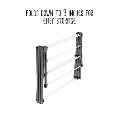 Honey-Can-Do Collapsible Clothes Drying Rack – Durable, Space-Saving Laundry & Towel Rack, Sturdy Clothing Rack for Hanging Clothes Indoors & Outdoors, Steel