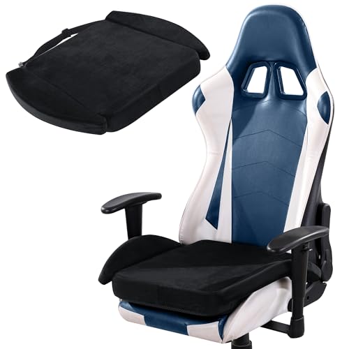 BALAPET Ultra Soft Gaming Chair Cushion for Long Sitting Gamers,Tailbone Pain Reduce Cushion for Office Chair(Black) - color: Black