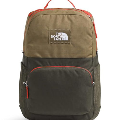The North Face Teen Chuckwalla Daypack - Travel Backpack, Laptop Sleeve, Reflective Safety Details, Adjustable Strap, Cedar/New Taupe Green/Lava Red, One Size - color: Cedar/New Taupe Green/Lava Red