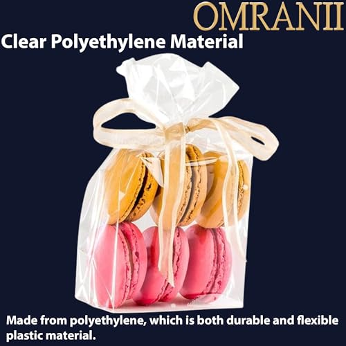 Clear Gusseted Bags 0.75 Mil, 8" X 4" X 12" & 500 Bags| LDPE Material, For Food Packaging, Storage & Display | Heat Sealable Plastic Bag, Ideal for Bakery, Deli, Snacks, and Commercial Use - size: 8" X 4" X 12" & 500Bags