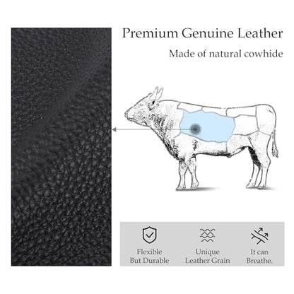 INICAT RFID Blocking Sling Bag, Anti Theft Crossbody Bag for Women Compact Travel Purses Leather - color: Black Rich