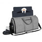 Garment Bag for Travel, Convertible Carry-On Duffel with Shoe Compartment, Waterproof & Wrinkle-Free Suit Carrier for Business Trips & Weekend Getaways, Foldable & Lightweight - color: Lt Grey