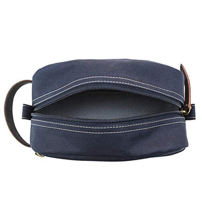 Timberland Men's Toiletry Bag Canvas Travel Kit Organizer - color: Navy