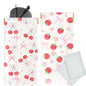 Glasses Case Soft, Eyeglass Cases for Women Portable Squeeze Top PU Leather 2 Pack Glasses Pouch with Cleaning Cloth - color: 2pcs Bow Cherry+bow Strawberry