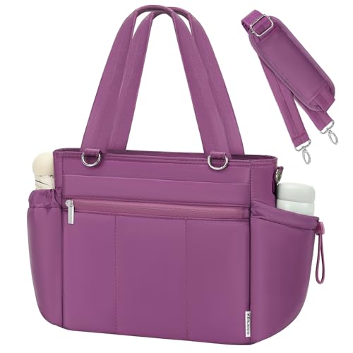 Lunch Box Lunch Bag Tote for Women - Soft Lightweight Large Lunchbox - Insulated Cooler Bag with Adjustable Shoulder Strap for Adult Work Office Camping Outdoor Picnic Travel Beach Shopping 10L Purple - color: 09-Purple, size: Medium