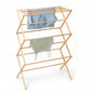 Honey-Can-Do Collapsible Bamboo Drying Rack – Sturdy & Foldable Laundry Drying Rack, Space-Saving & Portable Clothes Rack for Air-Drying Clothes, Towels, Blankets & Delicates, Indoor & Outdoor Use.