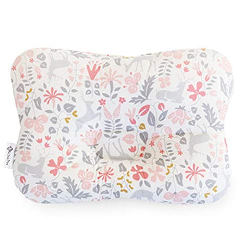Soft Hypoallergenic Baby Head & Neck Support Organic Cotton Cover Machine Washable (Bambi Pink) - color: Bambi Pink