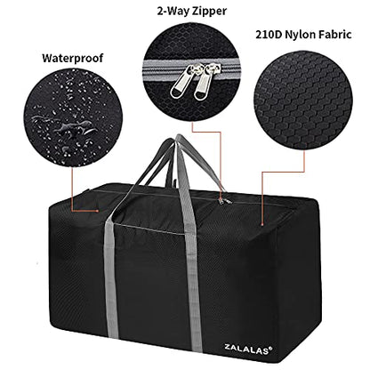 Travel Duffle Bag,96L Extra Large Duffel Bag Lightweight,Waterproof Duffle Bag for Men Women,Black
