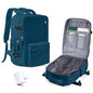 Vacuum Seal Backpack for Travel with Air Pump Compression Daypack Personal Item Carry on Flight Approved Vacpack Laptop Space Saver Bags Storage with Vacuum System Travel Bag Women Men PeacockBlue - color: A7-peacockblue