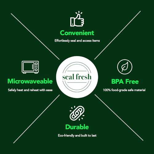 Seal Fresh Slider Storage Bags Variety Pack 145 Count — Pint, Quart, Gallon, 2 Gallon Sizes — Expandable Bottom, BPA Free, Microwave Safe, Freezer Safe - color: Value Pack, size: Multi-Size