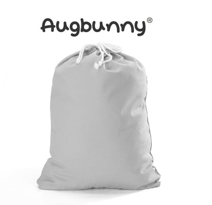 100% Cotton Canvas Travel Laundry Bag, 2-Pack (Large, Light Grey) - color: Light Grey, size: Large