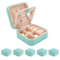 KElofoN Jewelry Organizer Box for Girls Women with Mirror - Small Travel Case (Blue-5) - color: Blue-5