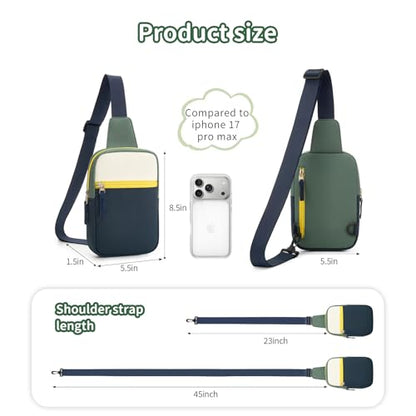 Birthday Gifts for 8 9 10 11 12 Year Old Teens Girls Kids, Fanny Pack Crossbody Bag Sling Belt Bags Purse, Dorm Travel Essentials for Girls Fashion, Preppy Tween Teen Girl Gift Trendy Stuff - color: Beige & Navy Blue