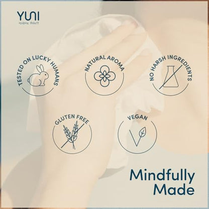 YUNI Beauty Large Body Wipes (Rose Cucumber, 12 Count) Soft Moist Showerless Wipe, Cleanse & Deodorize Waterless Travel Body Cleanser, Biodegradable Individually Wrapped Body Wipe for Camping or Gym - size: 12 Count (Pack of 1)