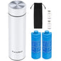 60H Insulin Cooler Travel Case TSA Approved, Portable Medication Cooler for 2-3 Insulin Pens or Vials, Double-Layer Vacuum Insulated Diabetic Travel Case with Reusable Ice Packs (White) - color: Pearl White