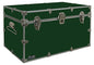 C&N Footlockers - XL Graduate Storage Trunk - Made in the USA - STEEL Footlocker for College Dorm Room & Summer Camp - 32 x 18 x 18.5 Inches (Dark Green) - color: Dark Green