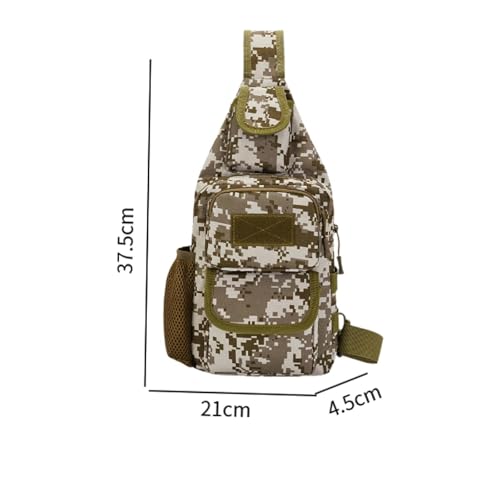 Sling Bag Crossbody Backpack for Men,Handiness Skiing Sling Bag, Lightweight Daypack for Hiking Travel (Camouflage) - color: Camouflage