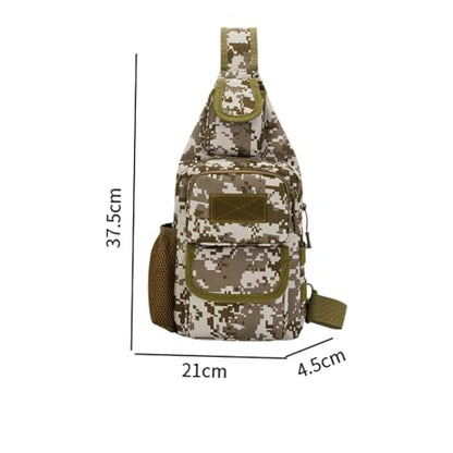 Sling Bag Crossbody Backpack for Men,Handiness Skiing Sling Bag, Lightweight Daypack for Hiking Travel (Camouflage) - color: Camouflage