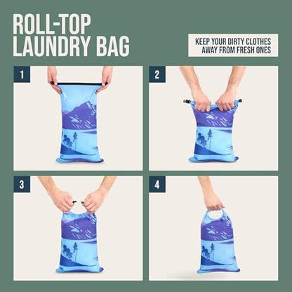 Large Compression Packing Cubes for Travel-Packing Cube Luggage Organizers 7 Piece Set for Checked Luggage-Ultralight, Expandable/Compression Bags by TRIPPED Travel Gear (Getaways) - color: Getaways