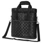 Opux 3 Bottle Wine Carrier Tote, Insulated Leakproof Cooler Bag for Picnic, BYOB Beach, Portable Wine Bottle Case - color: Black Square