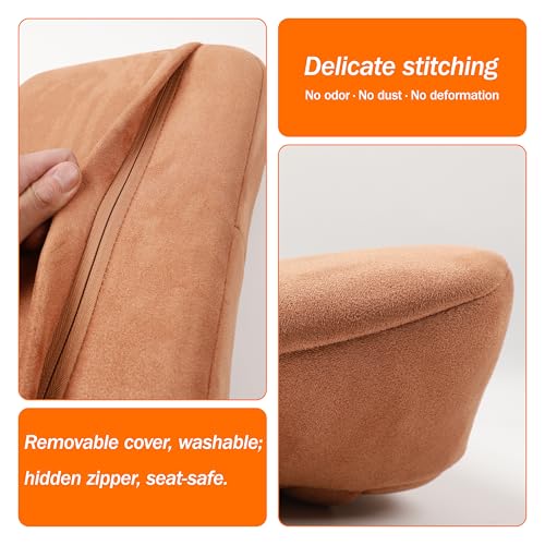 Lumbar Support Pillow,Back Pain Relief Cushion,fits tightly around the waist,Memory Foam,Skin-friendly Suede Fabric,fit Car Drive,Office chair,Rest seat,Improve Posture,Portable,15.5''Lx 8.7''H - color: Black