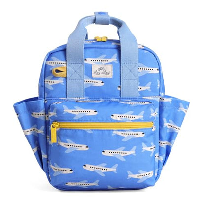Itzy Ritzy Toddler Backpack - Daycare Bag - Features Adjustable Shoulder Straps, 2 Side Pockets & Spacious Interior with Wipeable Fabric Lining & Name Label, Airplane - color: Airplane
