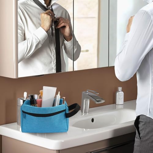 Icramsy Travel Toiletry bag Toiletry bag for women men Hanging Cosmetic bag Travel accessories for Women Men (Lake blue) - color: Lake blue