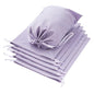 6 Pack Shoe Dust Bags, Velvet Drawstring Luxury Storage Bags for Shoes, Purses, Handbags & Cosmetics - Thick Dustproof Reusable Travel Organizer & Gift Pouch (Purple, 12 × 16 inches)