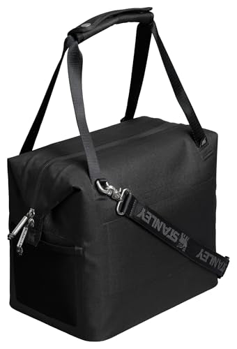 Stanley All Day Julienne Soft Cooler Bag and Lunch Box | Insulated Travel Bag with Zipper | BPA-Free - color: Black, style: Midi