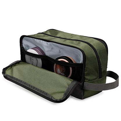 Toiletry Bag for Men Hanging Dopp Kit Water Resistant Shaving Bag Small Toiletry Bag for Traveling (Army Green) - color: Army Green