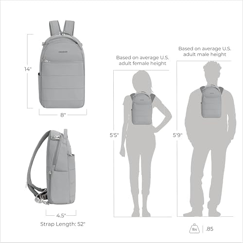 Travelon Anti-Theft Roam Convertible Backpack Sling - color: Glacier