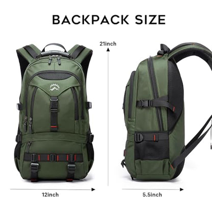 KAKA Travel Backpack Fight Approved with 17.3 inch Laptop Lackpack Compartment Outdoor Duffle Bag for men and women - color: Green
