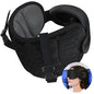 SARISUN Travel Pillows for Airplanes, Airplane Pillow for Long Flight Car Road Trip, Airplane Head Strap with Sleep Eye Mask, 360° Support Headrest, Stop Bobblehead Travel Neck Pillow, Mottled Black - color: Mottled Black