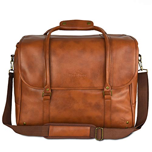 Freshore® 6 Wine Bottles Carrier Leather Bag - Insulated Cooler Travel Tote - Premium Large Portable Bottle Carrying, Waterproof Full Padding Wine Lovers Protection, Light Brown - color: 9-light Brown, size: 6-9 Bottle