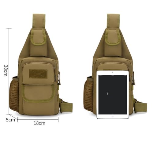 Sling Bag Crossbody Backpack for Men,Handiness Skiing Sling Bag, Lightweight Daypack for Hiking Travel (Black 2) - color: Black 2