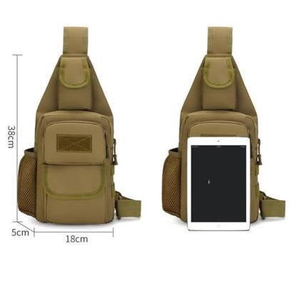 Sling Bag Crossbody Backpack for Men,Handiness Skiing Sling Bag, Lightweight Daypack for Hiking Travel (Black 2) - color: Black 2