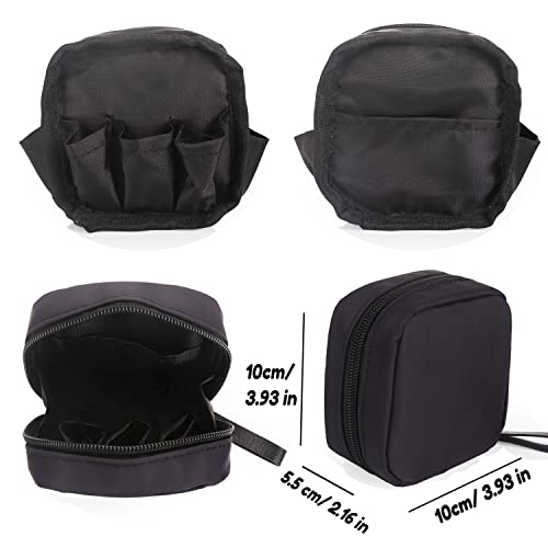 Hekyip Mini Cosmetic Bag, Travel Makeup Pouch, Portable Waterproof Cosmetic Pouch for Girls Women, Mini (Mini All Black) - color: Mini All Black