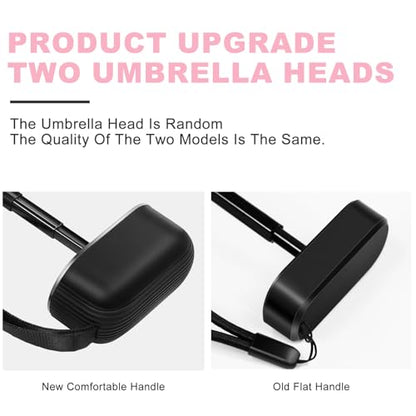 Mini Umbrella - Compact, Waterproof Travel Umbrella for Light Rain, Suitable for Women's Purse and Pocket - color: 0701.Pink