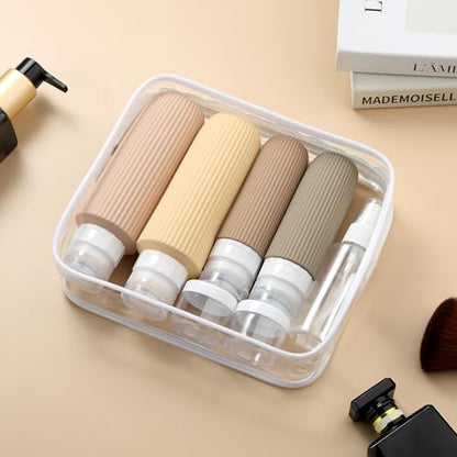 Mrsdry 16 Pack Travel Bottles for Toiletries, Large 6oz Silicone Travel Containers, Leak Proof Refillable Liquid Shampoo And Conditioner Travel Essentials - color: Apricot, size: Large